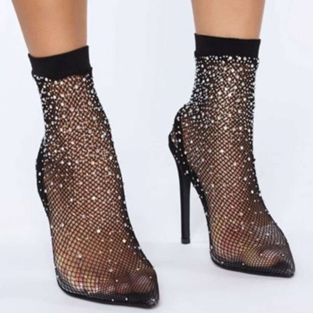 Highly Classified Rhinestone Pump - Black Size 7.5 - Picture 8 of 8